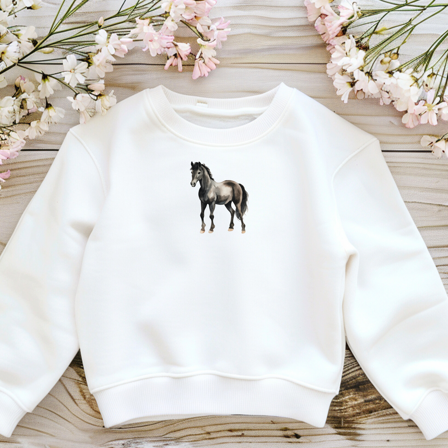 11 Bügelbilder Pferde – Aufbügeln, Bauernhof-Tiere, Kinder-Bügelbilder, Braun & Schwarz, DIY Patches - Default Title -Eternity