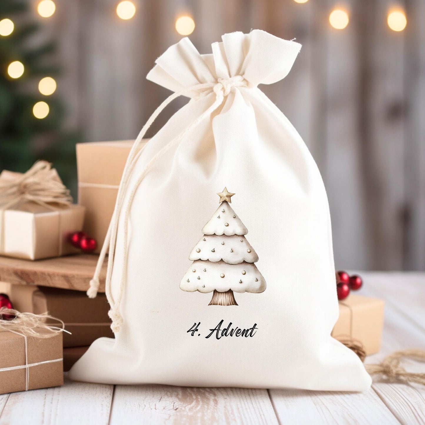 4 Bügelbilder Adventskalender – Weihnachtsbäume & festliche Motive zum Aufbügeln - Default Title -Eternity