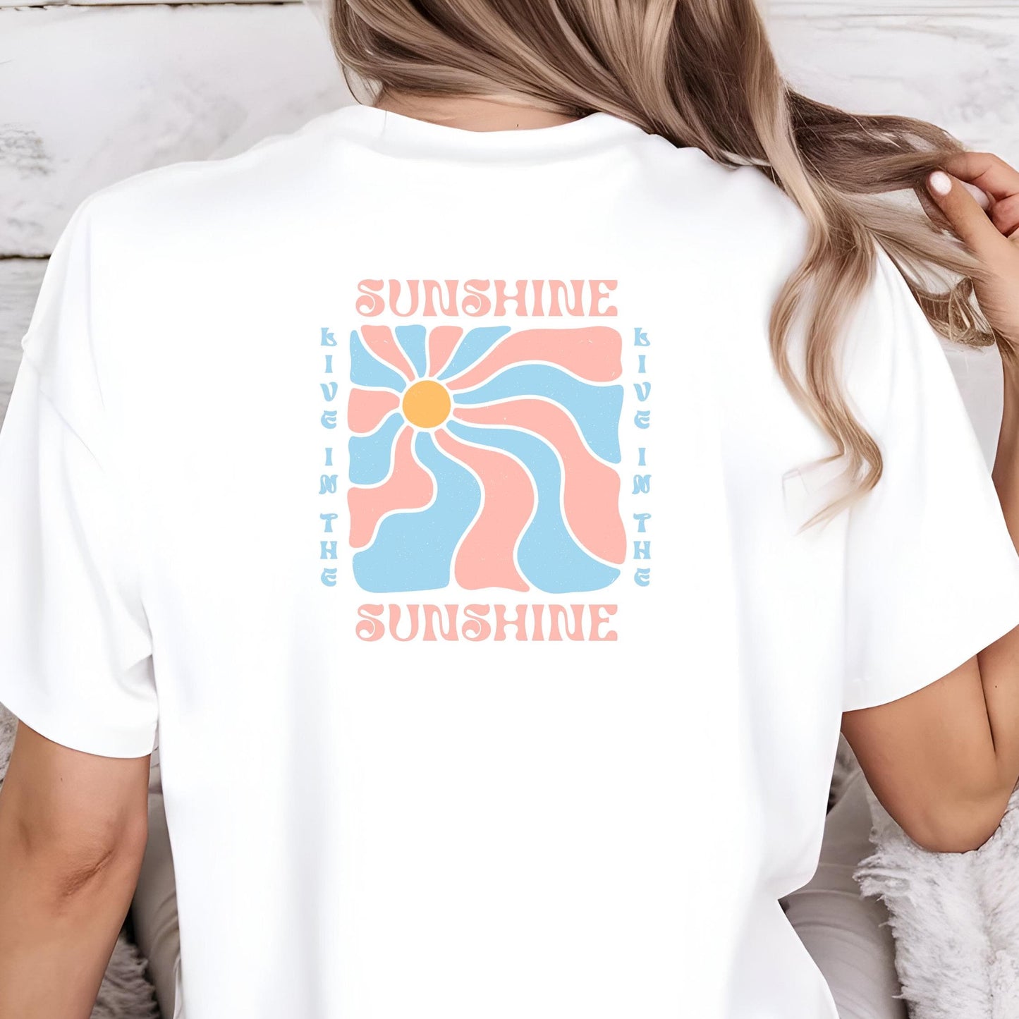 Bügelbild Sonne – Buntes Spruchmotiv zum Aufbügeln, Großes Bügelbild in Pastellfarben - B 8cm x H 8,7cm-B 12cm x H 13cm-B 19cm x H 20,6cm -Eternity