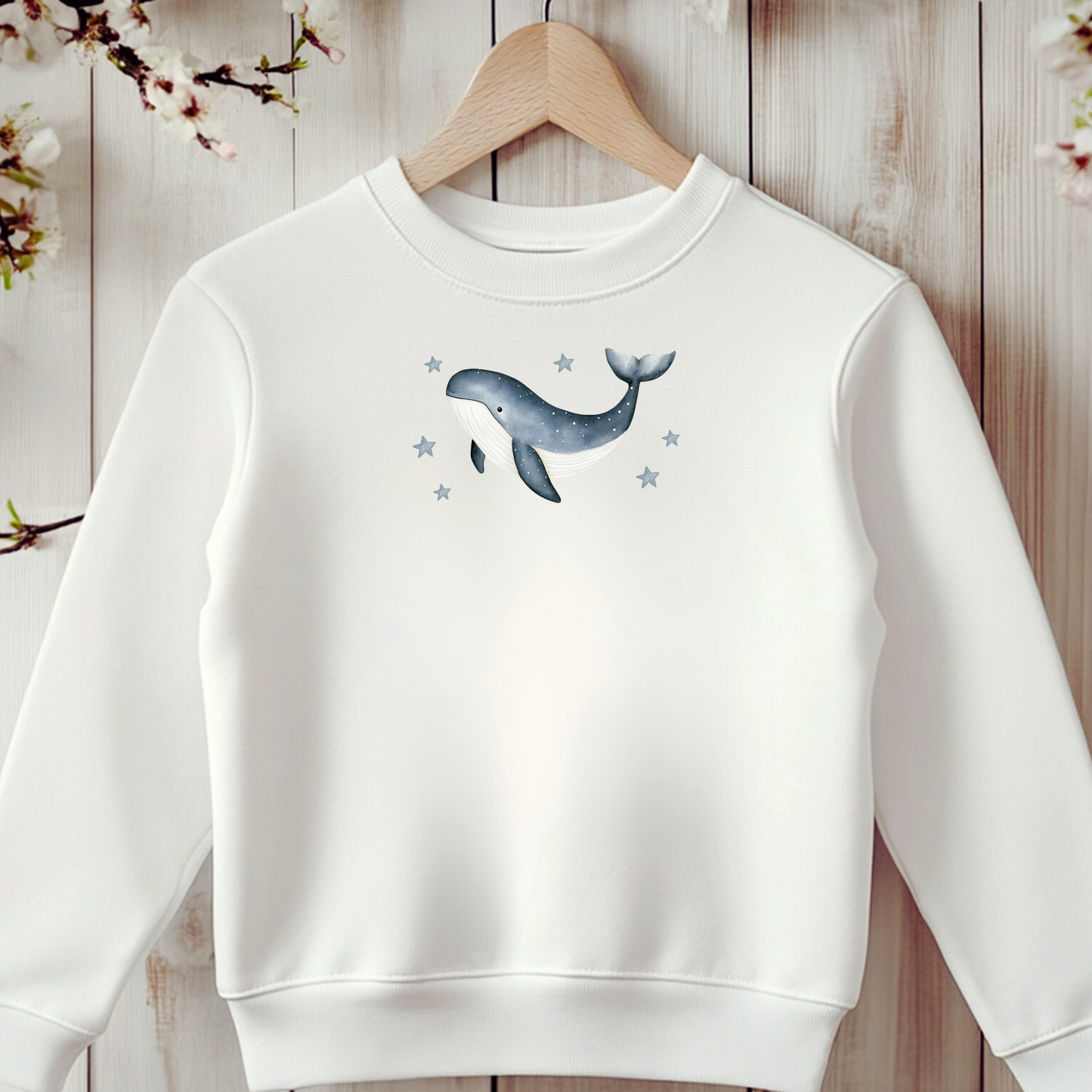 Bügelbild Wal Sterne - Default Title -Eternity