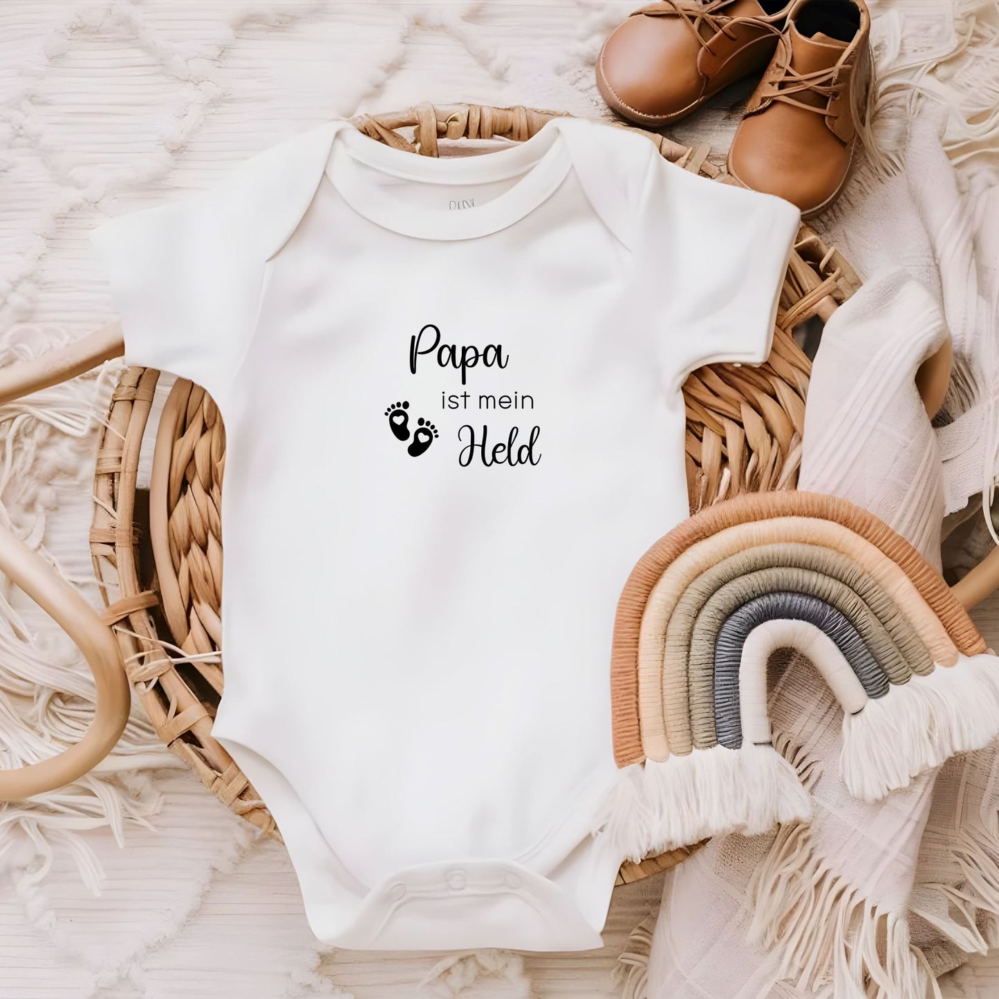Bügelbilder Baby Motive - Papa ist mein Held-Hello I'm new here-Ich & Papa-kleines Wunder-geliebt -Eternity