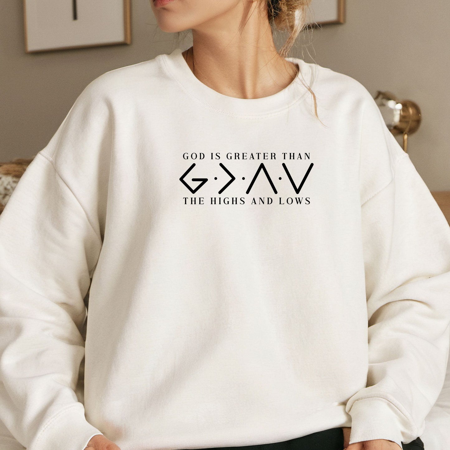 Bügelbild Christlich God is Greater Eternity