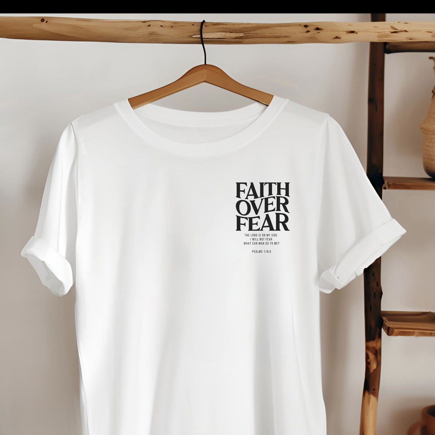 Bügelbild Faith over Fear Eternity