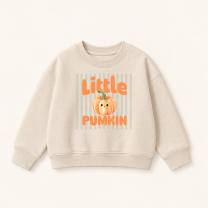 Bügelbild Little Pumpkin – Kürbis Herbst Aufbügler