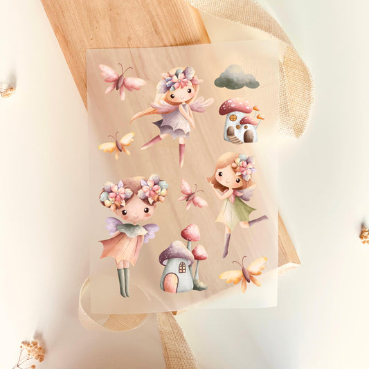 10 Bügelbilder Feen – zauberhafte Motive für Kinderkleidung - Default Title -Eternity 