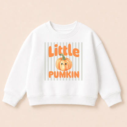 Bügelbild Little Pumpkin – Kürbis Herbst Aufbügler