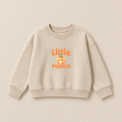 Bügelbild Little Pumpkin – Kürbis Herbst Aufbügler