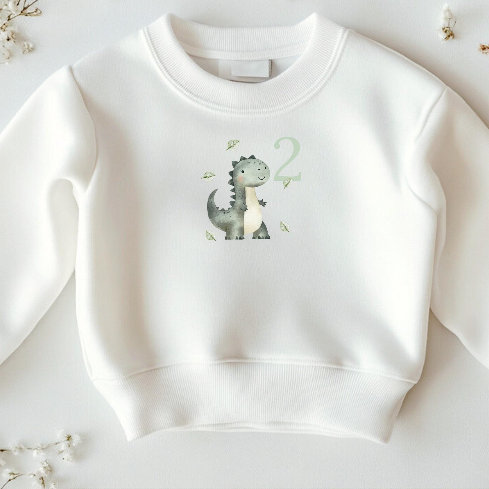 Bügelbild Dino – Personalisiertes Aufbügel-Bild für Kindergeburtstag & Kleidung - B 10cm x H 10cm-B 15cm x H 15cm-B 19cm x H 19cm -Eternity 