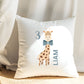 Bügelbild Personalisiert Giraffe - Breite 8cm x Höhe 12.5cm-Breite 10cm x Höhe 15.5cm-Breite 12cm x Höhe 18.8cm -Eternity 