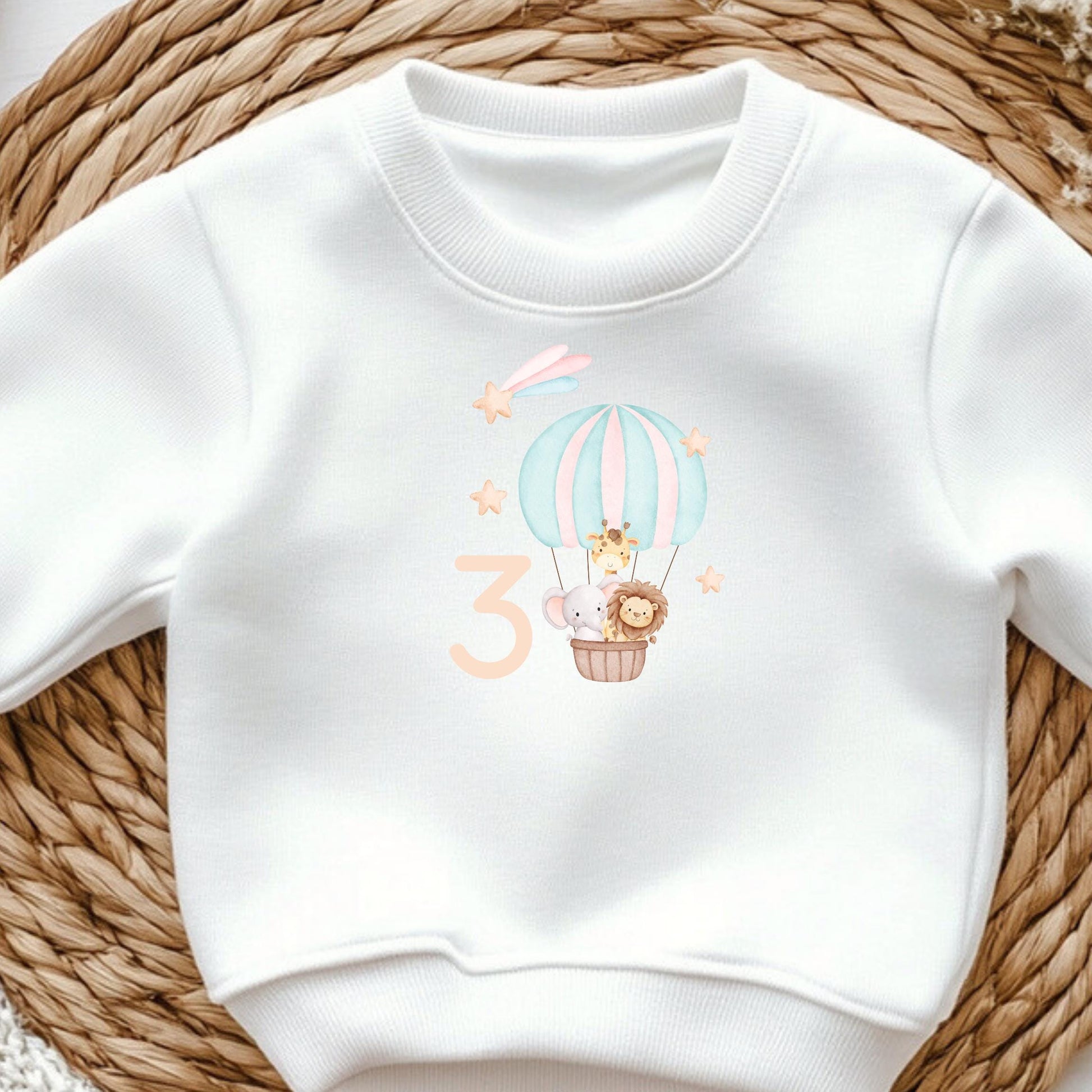 Bügelbild Tiere zum Aufbügeln – Personalisiert | Löwe, Giraffe & Elefant für Kinder - B 10cm x H 12,5cm-B 15cm x H 18,6cm-B 19cm x H 23,5cm -Eternity 