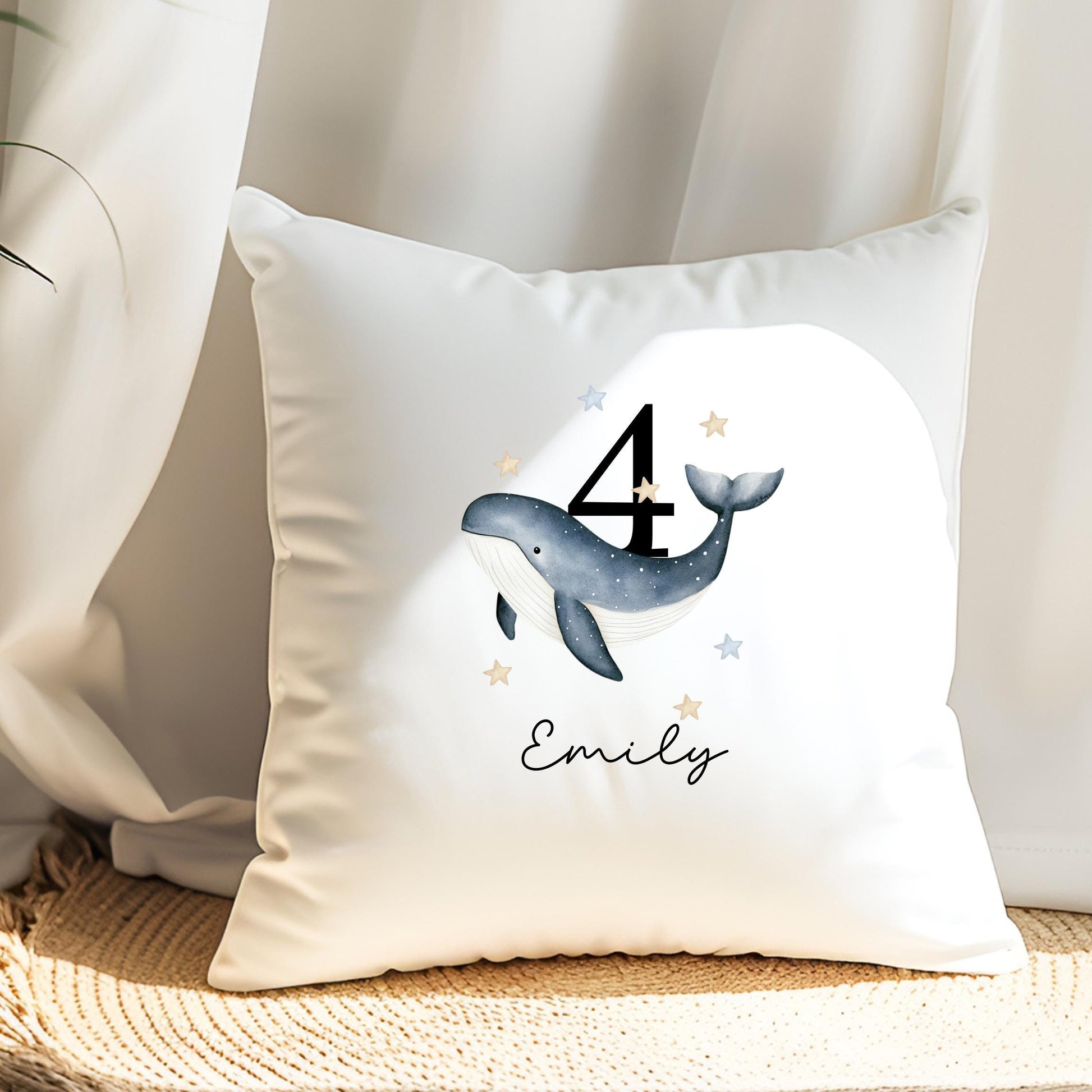 Bügelbild Wal Personalisiert – 3 Größen für Kinderkleidung & DIY - B 10cn x H 12cm-B 15cm x H 18cm-B 19cm x H 23cm -Eternity 