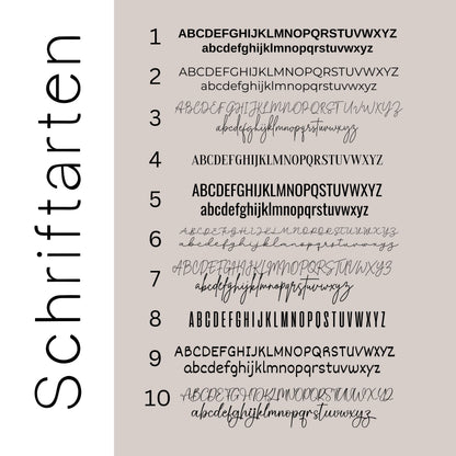 Bügelbild Wunschtext - Breite 8cm / Option 1-Breite 8cm / Option 2-Breite 8cm / Option 3-Breite 8cm / Option 4-Breite 8cm / Option 5 -Eternity 