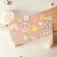 Bügelbilder Love Peace Blumen Herzen Smile - Default Title -Eternity 