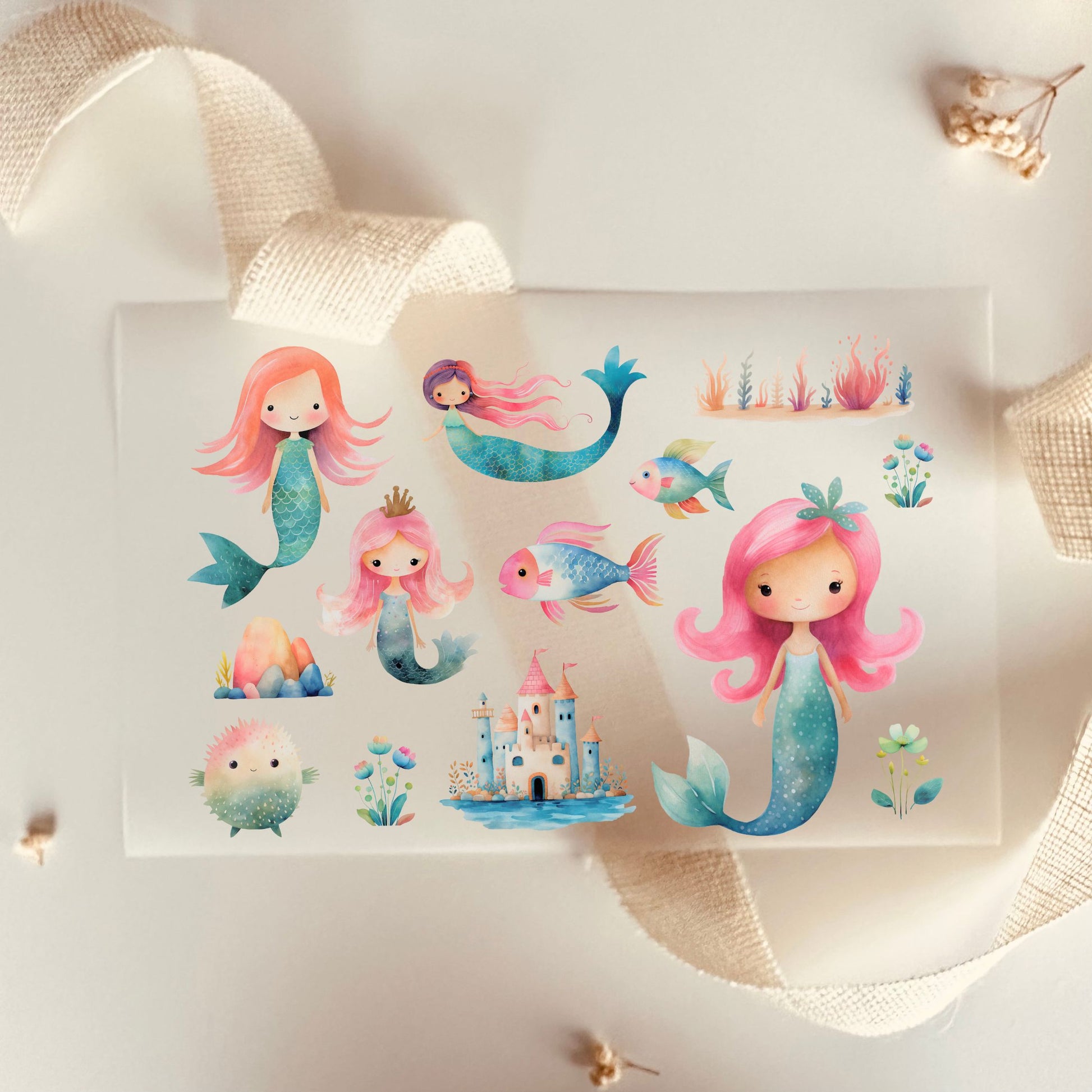 Bügelbilder Meerjungfrauen Fische - Default Title -Eternity 