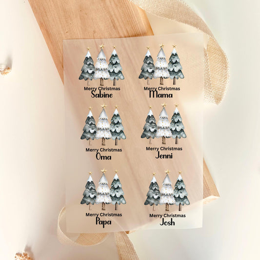 Bügelbilder Set Weihnachten – Advent & festliche Motive für DIY, Kleidung & Taschen - 6er Set-3er Set-Ohne Name 6er Set-Ohne Name 3er Set -Eternity 