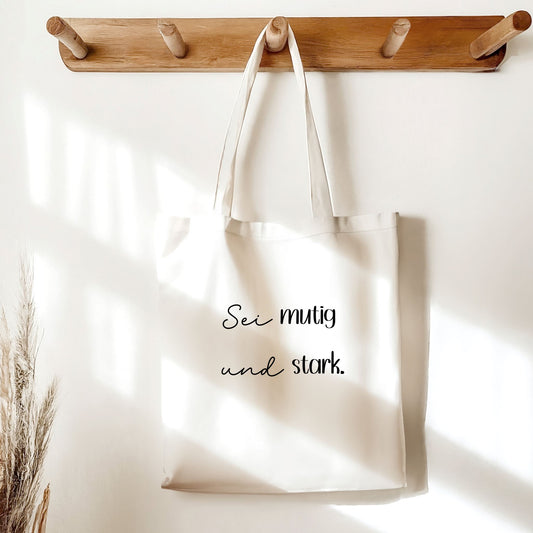 Baumwolltasche sei mutig und stark - Default Title -Eternity 