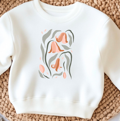 Bügelbild Wildblumen Boho – Abstrakte Tulpen Aufbügler Damen