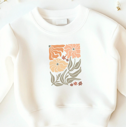 Bügelbild Boho Blumen – Abstrakte Aufbügler Damen floral