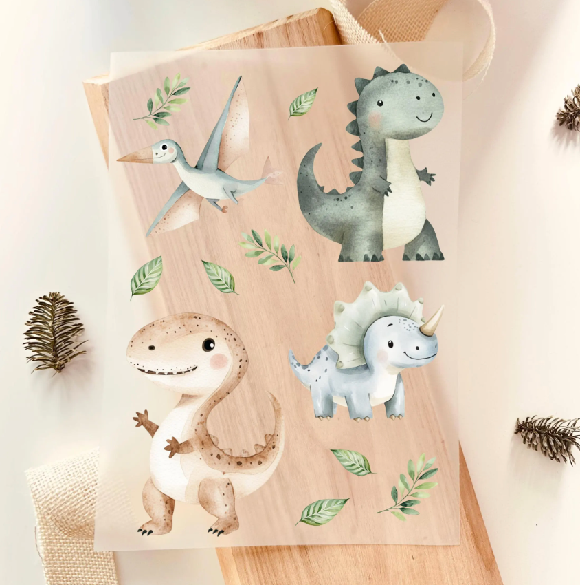 Bügelbild Dinosaurier Set Kinder