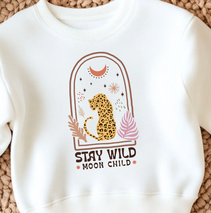 Bügelbild Leopard Stay Wild Moon Child