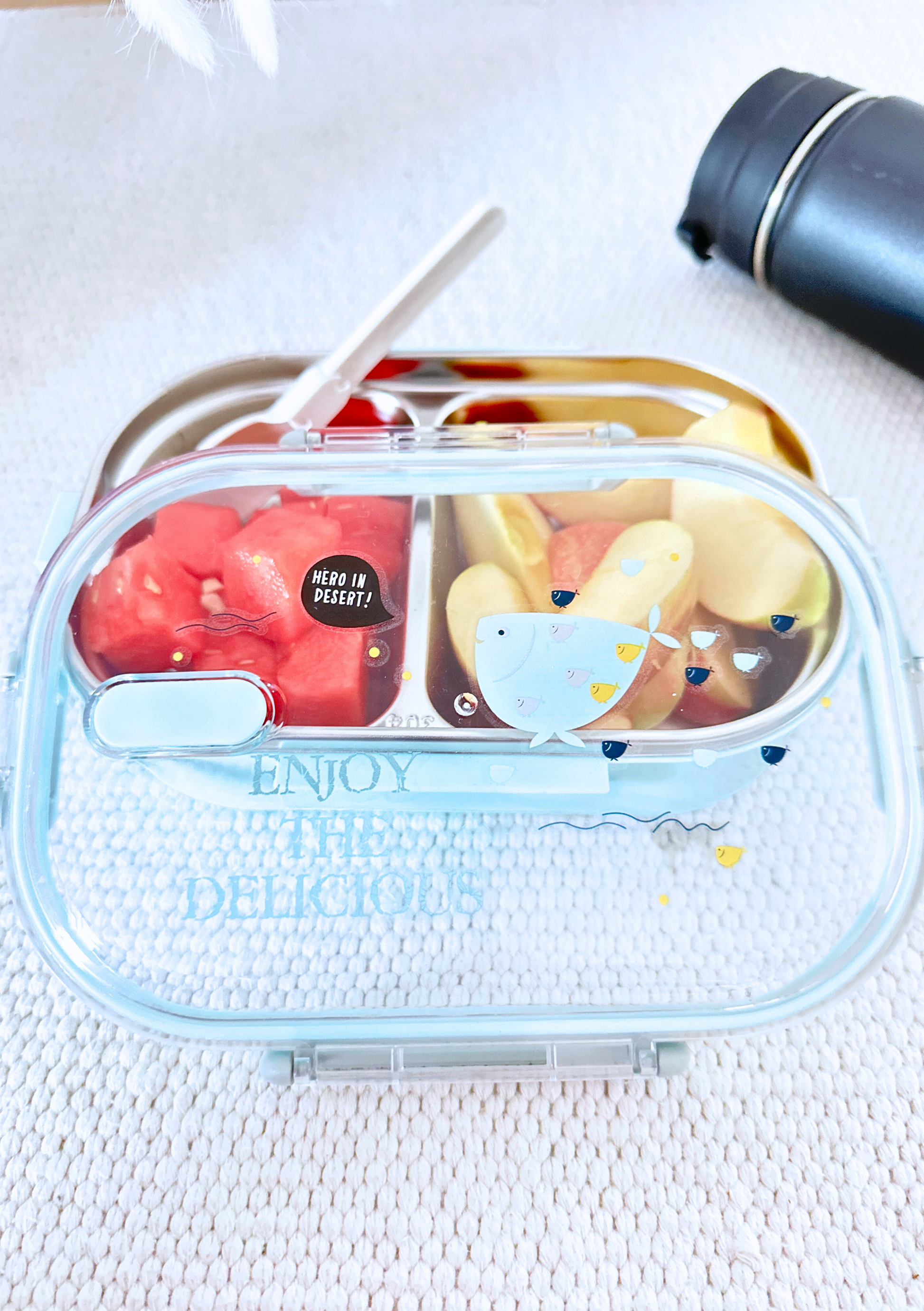 Eternity, Lunchbox, Butterbrotsdose,Kinder,Fisch,Geschenk,Edelstahl, Spülmaschinen sicher