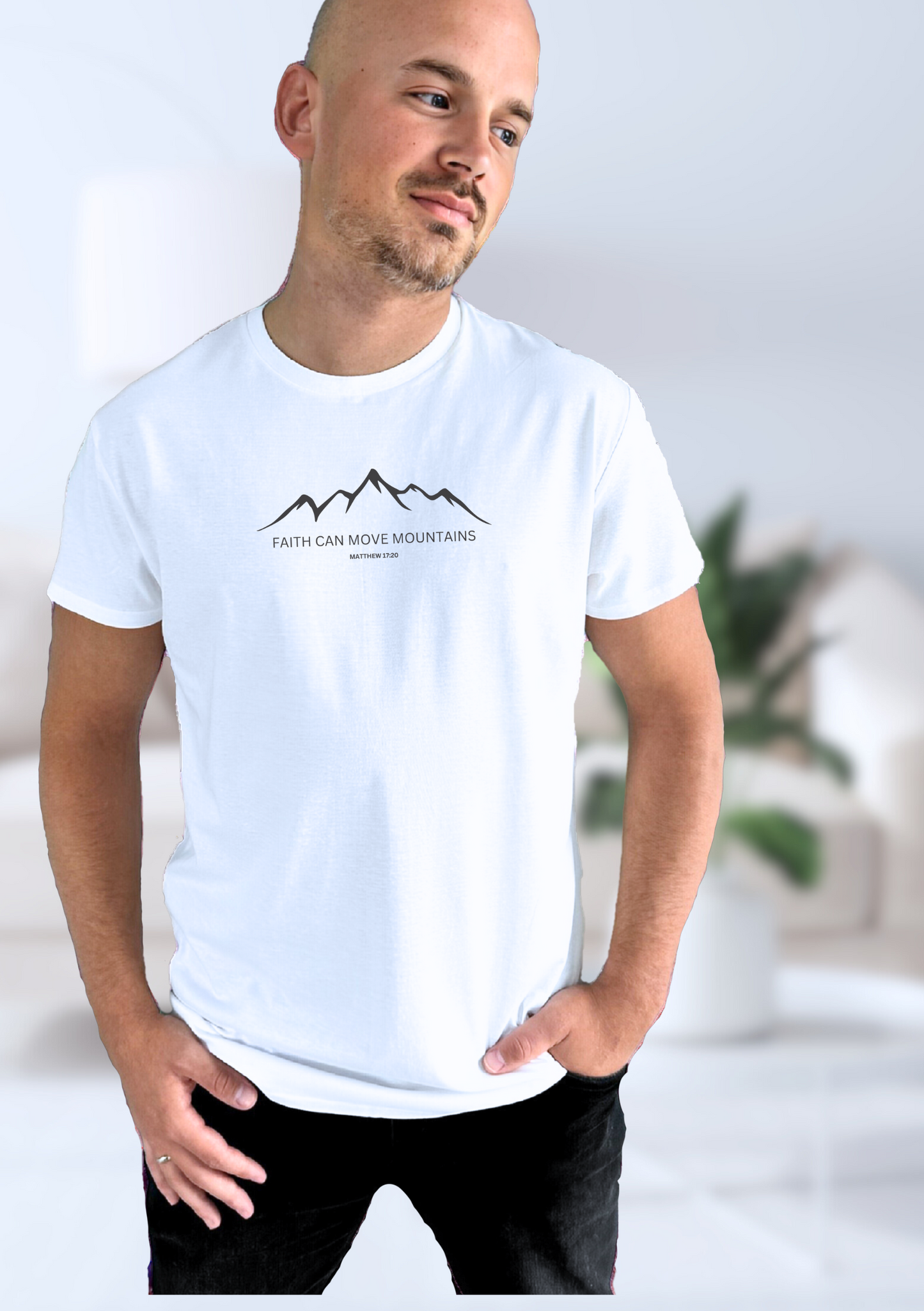 T-Shirt "FAITH CAN MOVE MOUNTAINS"