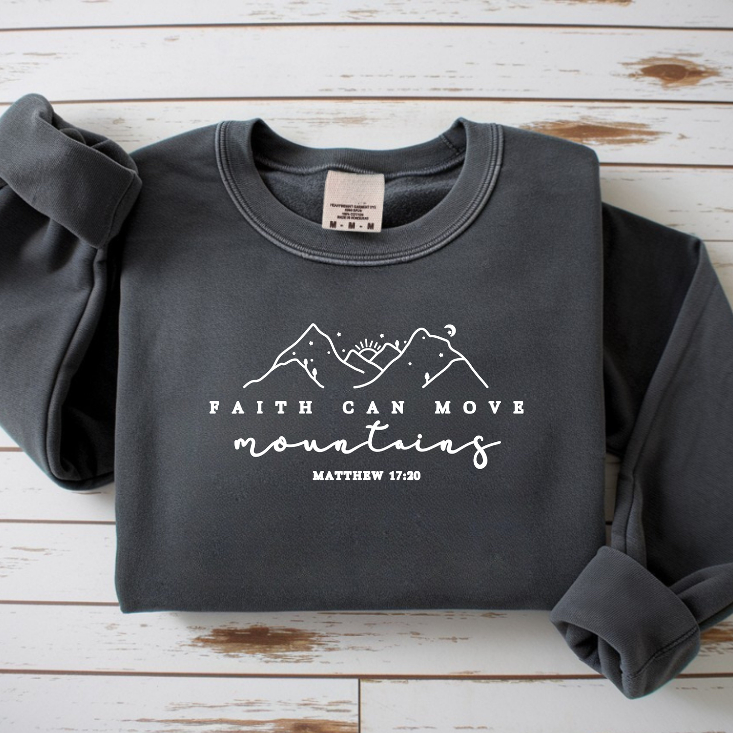 Bügelbild Faith can move Mountains