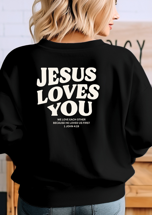 Sweatshirt "Jesus Loves You"