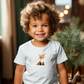 Bügelbild eines Fuchses in Orange mit Beige und Schwarz, ideal für Kinder-T-Shirts, Accessoires und andere Textilien. Perfekt zum kreativen Gestalten und Individualisieren.