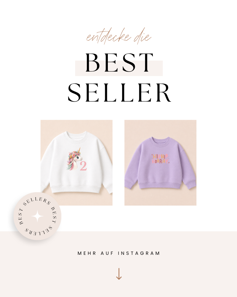 Bestseller Bügelbilder – Sunshine Retro Bügelbild auf Kinder-T-Shirt und Zitronen Bügelbild mit Spruch auf Damen-T-Shirt