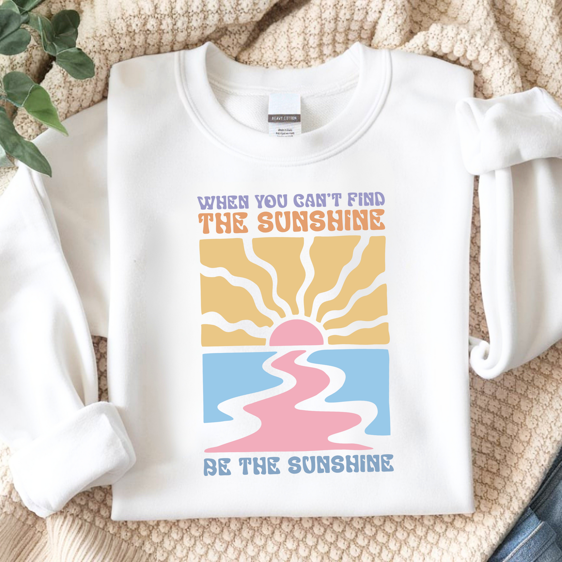 Bügelbild Sunshine - Breite 7cm x Höhe 10cm / Bunt-Breite 7cm x Höhe 10cm / Weiss-Breite 12cm x Höhe 17.5cm / Bunt-Breite 12cm x Höhe 17.5cm / Weiss-Breite 19cm x Höhe 28cm / Bunt -Eternity 