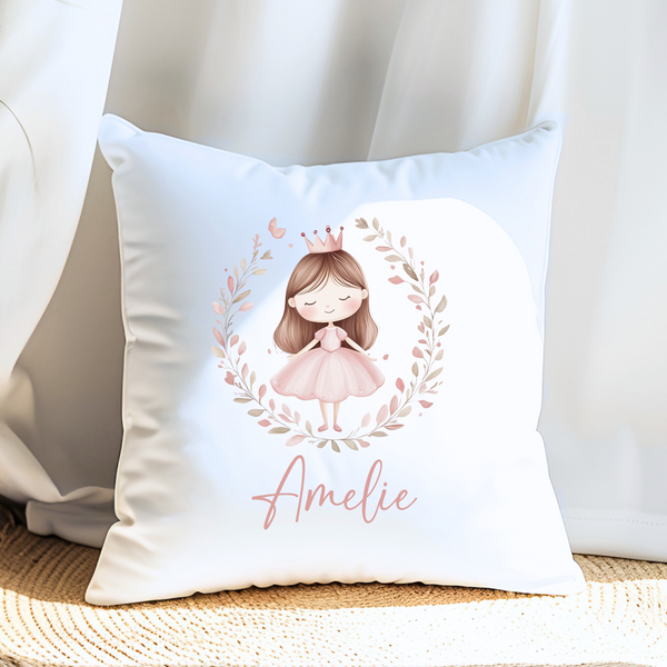 Kissenbezug Personalisiert Kindere Kissen Kinderzimmer Mädchen Kissenbezug Prinzessin Kissenbezug Rosa Kissenbezug Kissenbezug für Mädchen Kissen Personalisiert Geschenkidee für Mädchen grosses Bügelbild DTF Transferfolie Langlebiger Druck