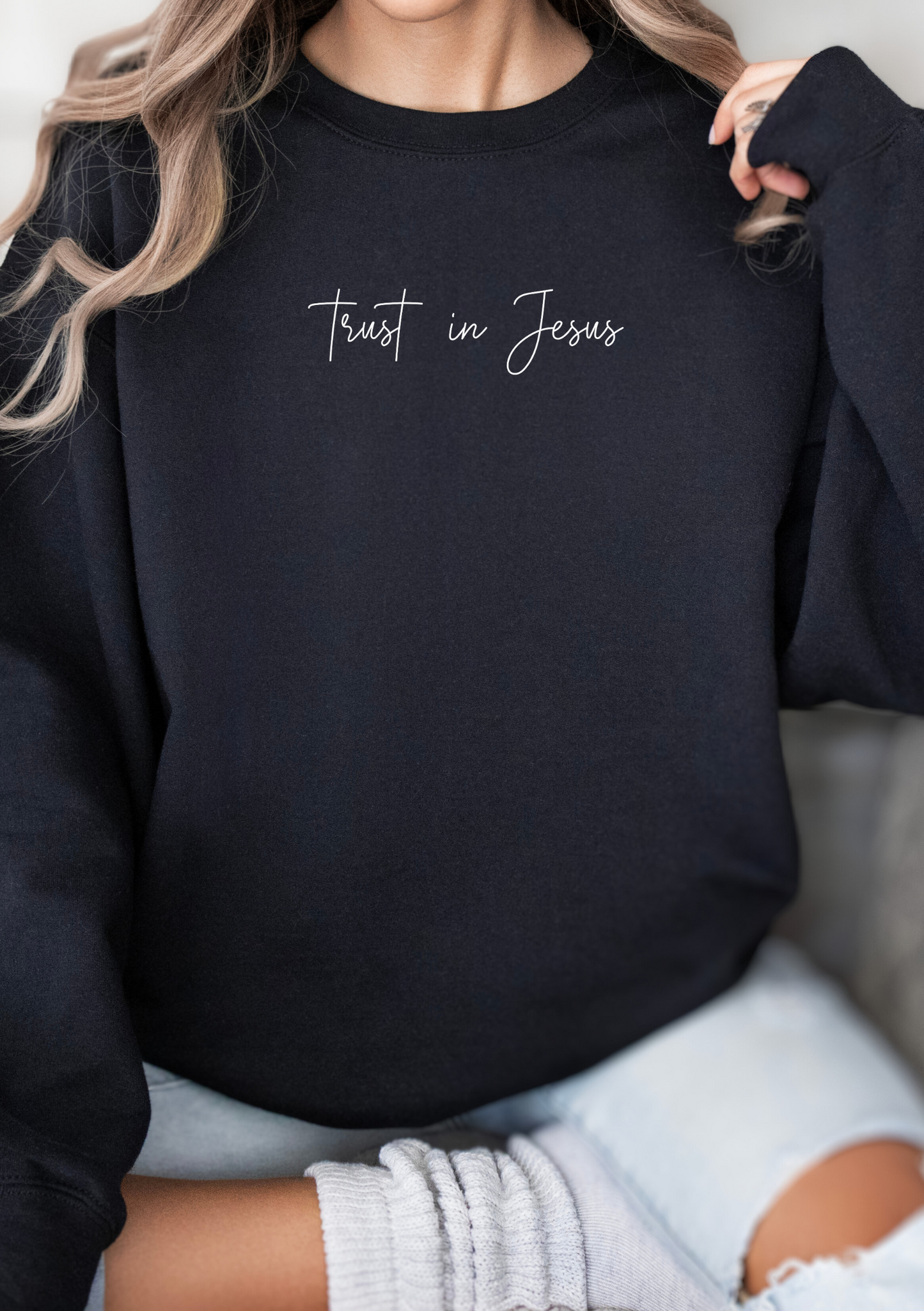 Sweatshirt "Trust in Jesus"