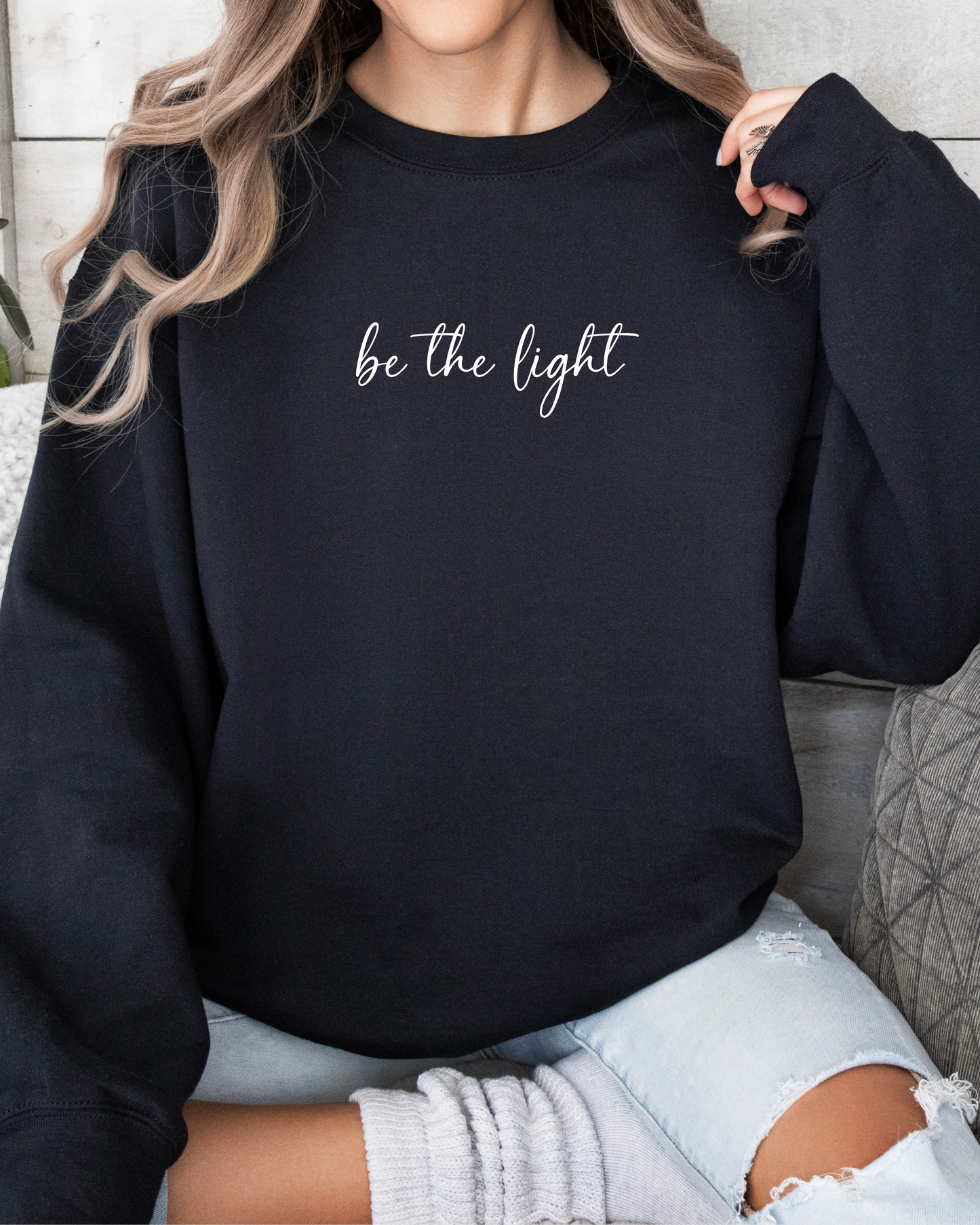 Sweatshirt "be the Light"