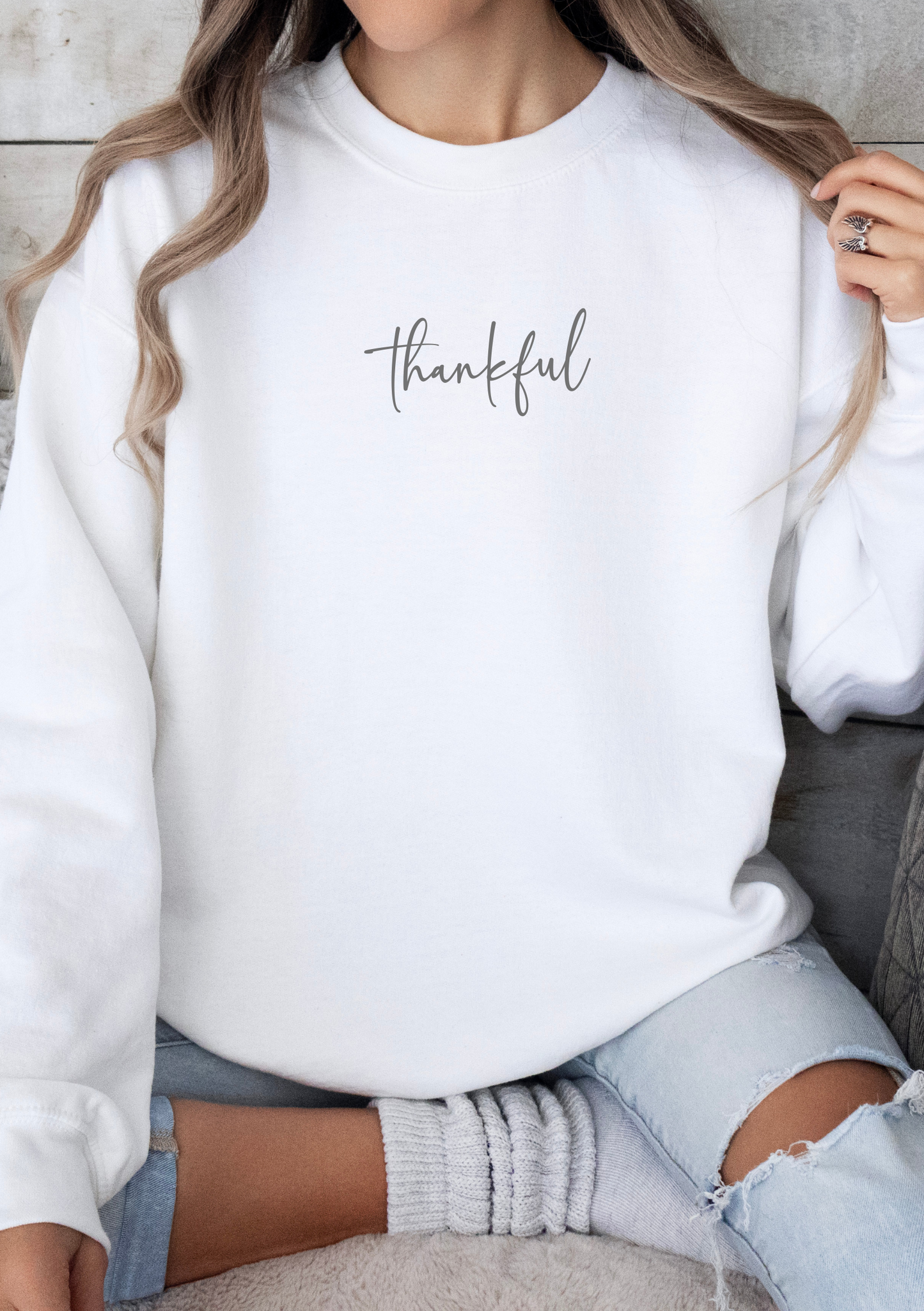 Sweatshirt "thankful"