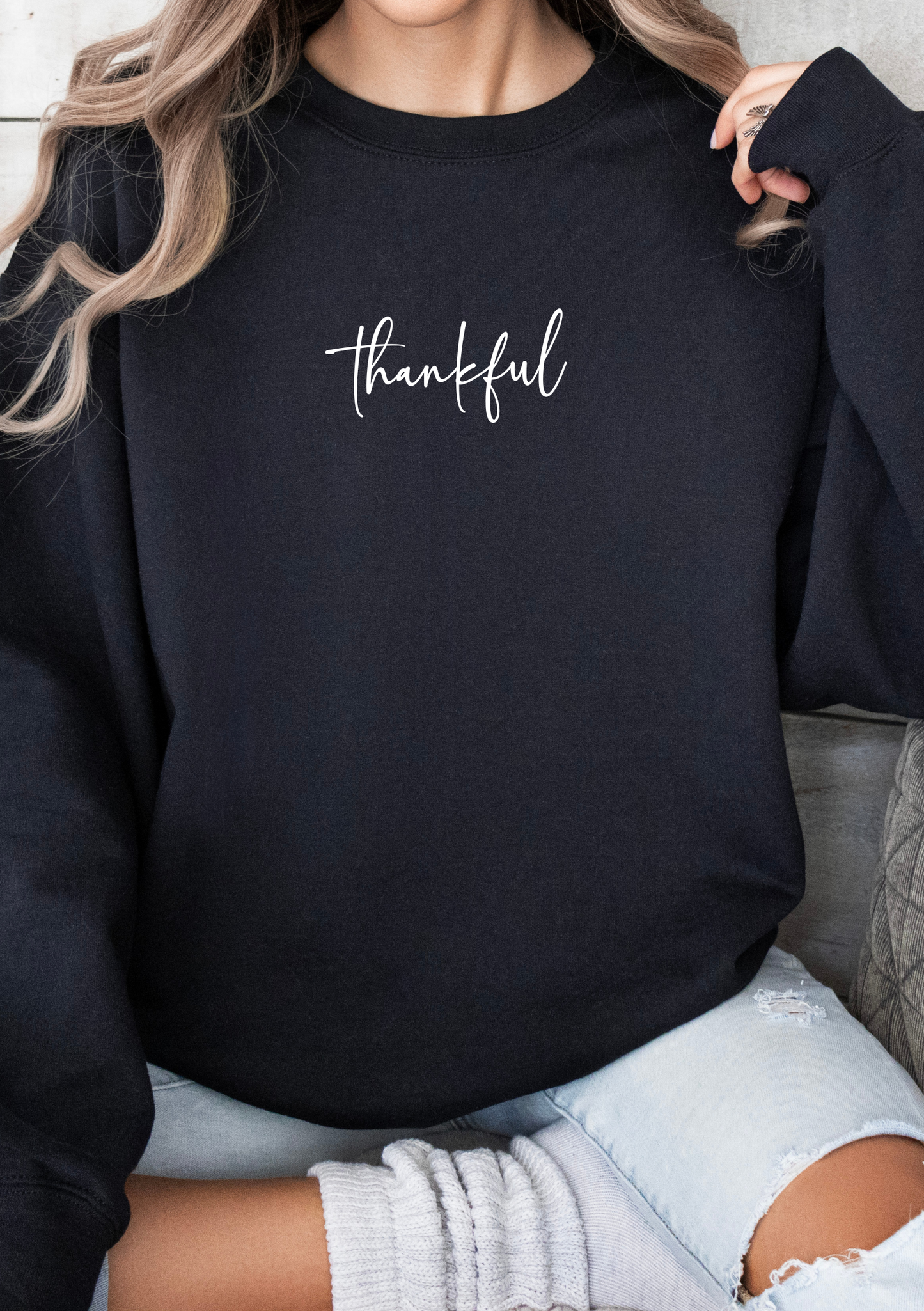 Sweatshirt "thankful"