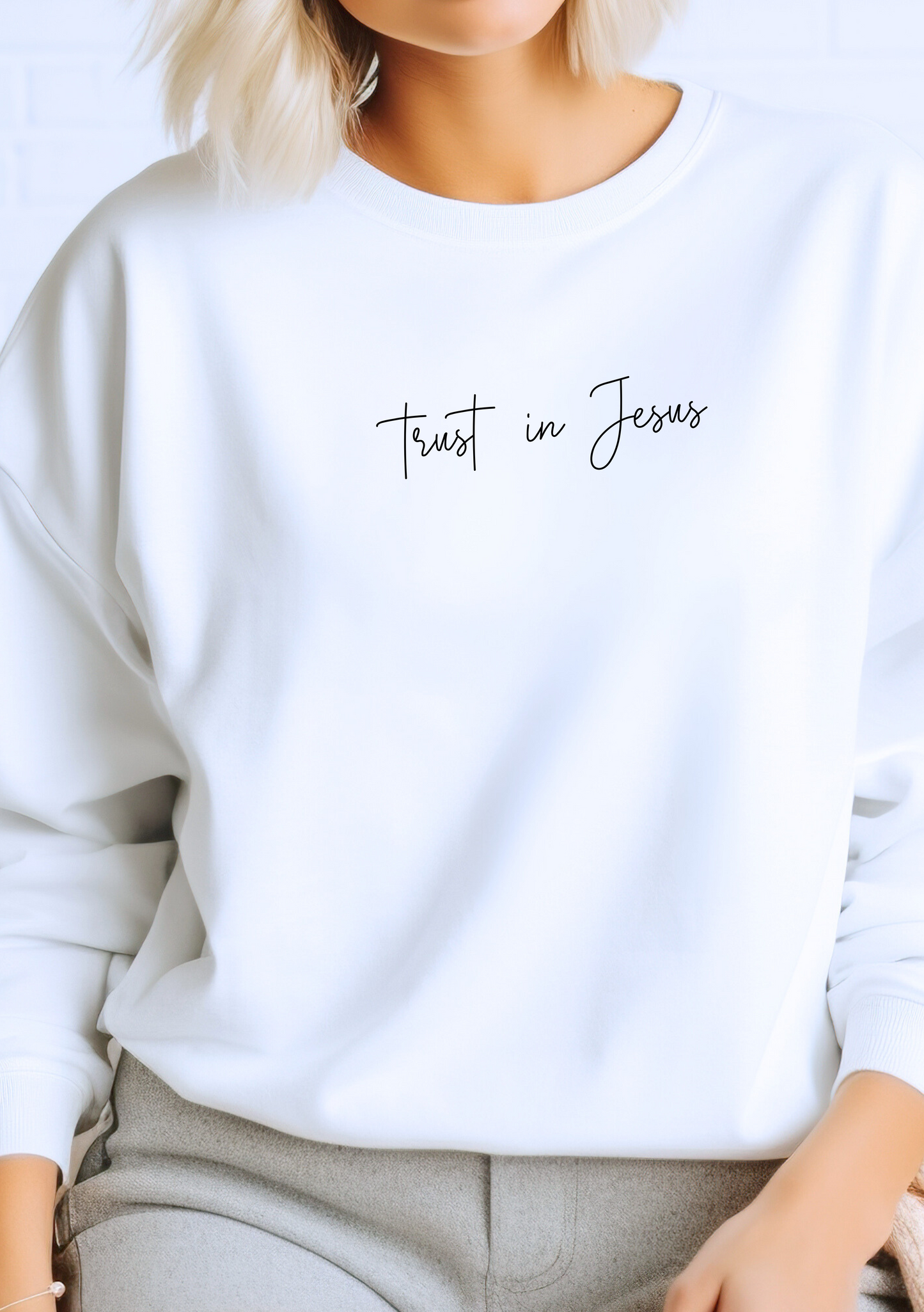 Sweatshirt "Trust in Jesus"