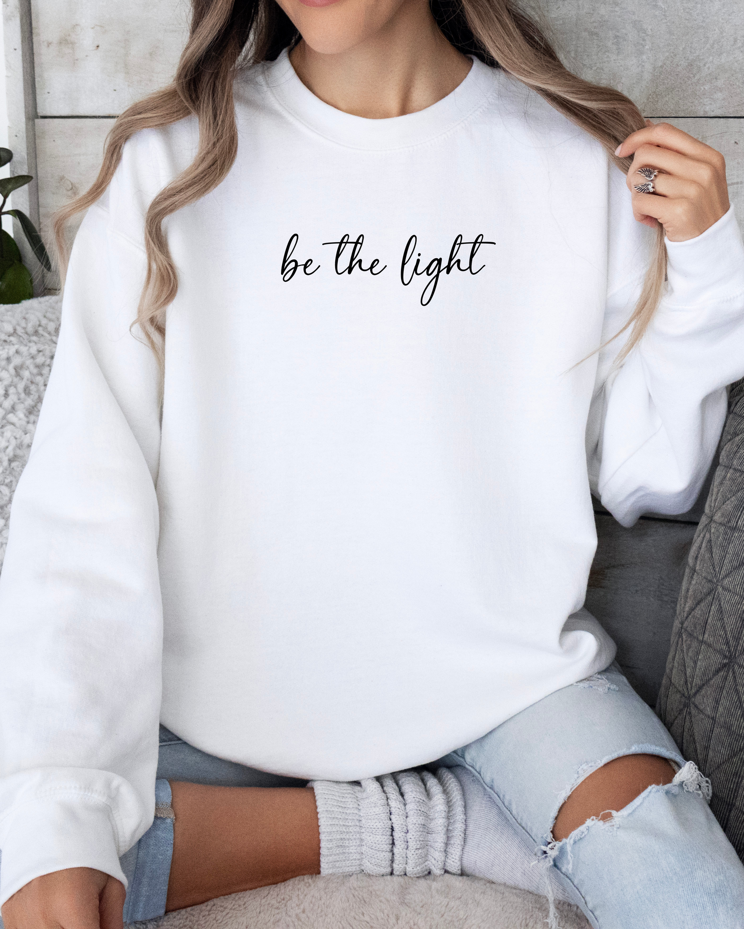 Eternity,be the light, christlich,sweatshirt,geschenk,weiß,schwarz