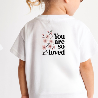 You Are So Loved Bügelbild – Kirschblüten Aufbügler Damen