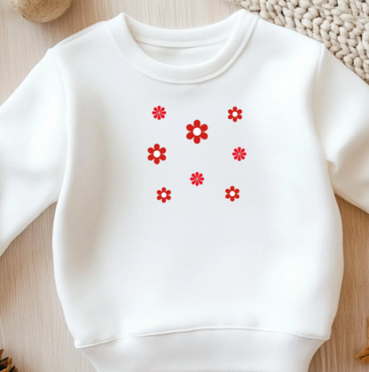 Bügelbild Blumen Marienkäfer Rot Klein Kinder
