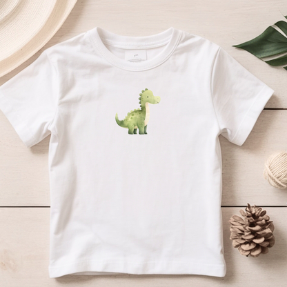 Bügelbild mit zwei Dinosauriern im Aquarell-Stil zum Aufbügeln für Kinderkleidung