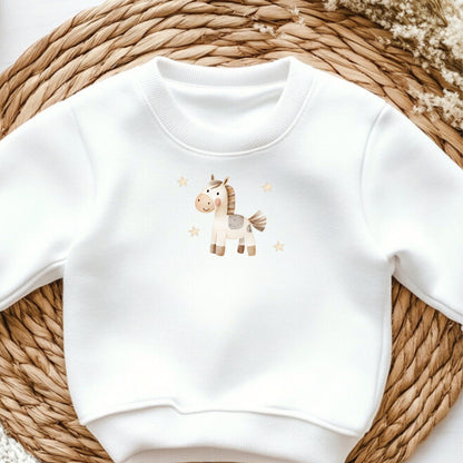 Bügelbild Giraffe Aquarell Beige Braun Klein Baby Kinder