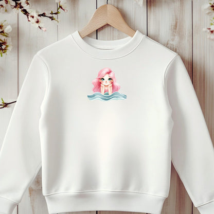 Bügelbild Qualle Aquarell Rosa Mint Klein Mädchen Kinder