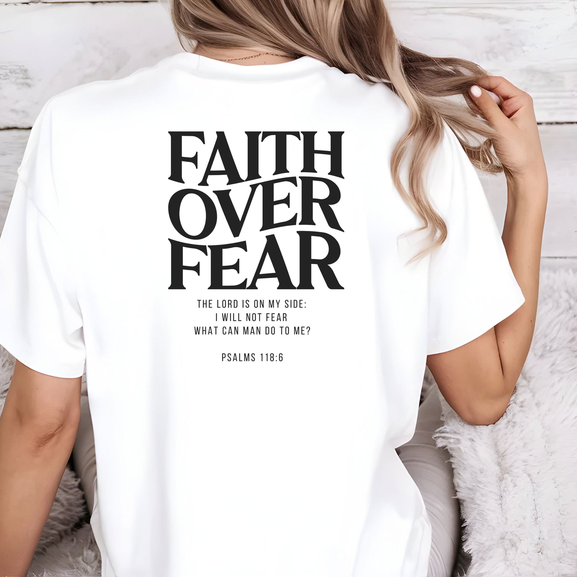Bügelbild Faith over Fear Eternity