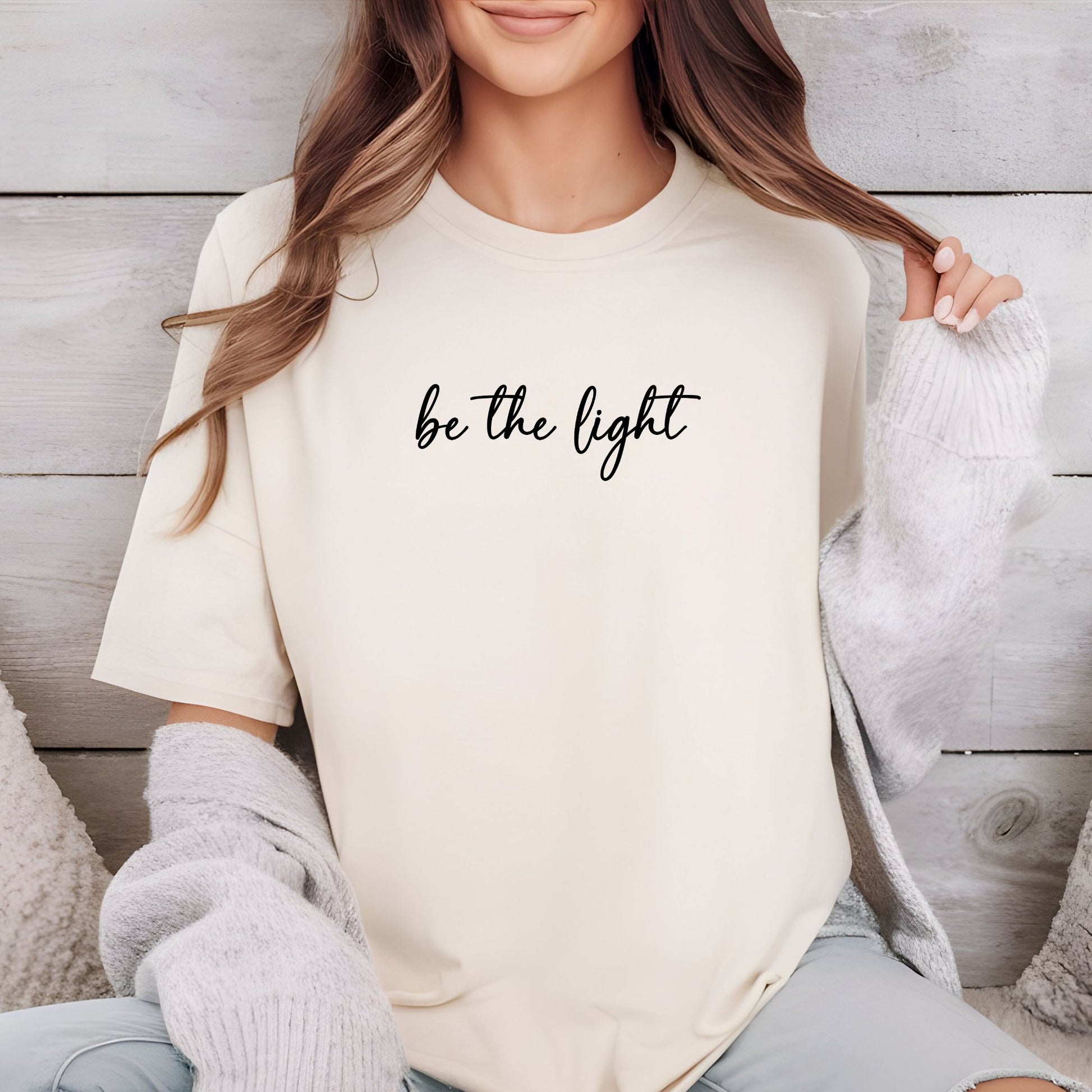 Bügelbilder Christlich be the light, so will i, geliebt Eternity 