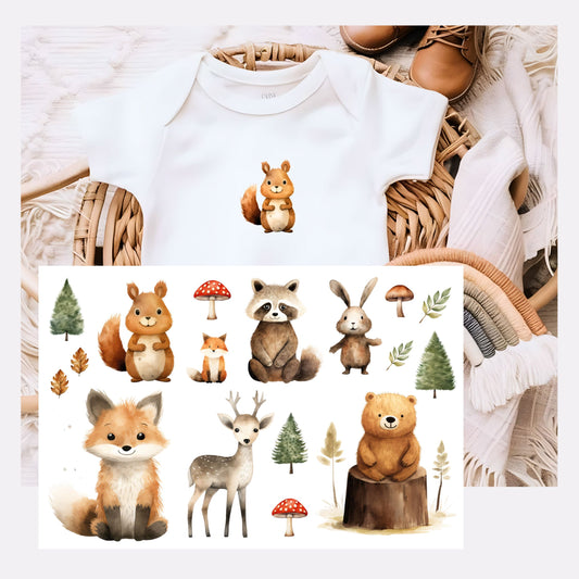 Bügelbilder Tiere Wald