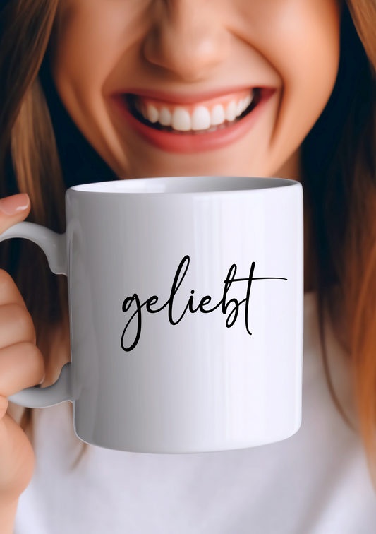 Tasse "geliebt"