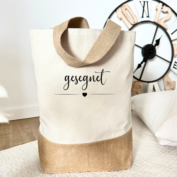 Tasche, Jutetasche, Geschenk Idee Weihnachten, Geschenkidee Geburtstag, Christliche Geschenke, Bügelbilder Christlich, Christliche Geschenkidee, Tasche gesegnet, Jutetasche Christlich, Tasche auslaufsicher, Gesegnet